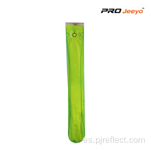 Reflectante PVC verde seguridad LED Slap Band